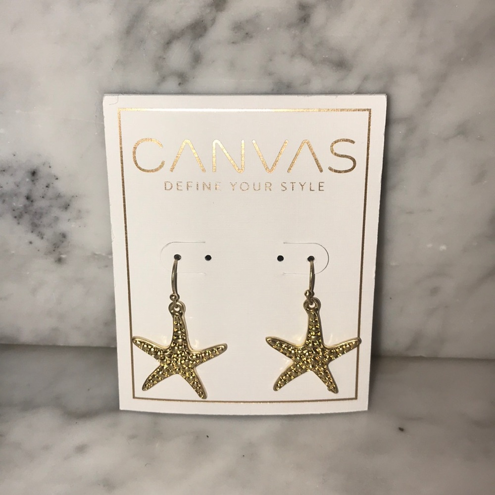 Gold Starfish Earrings